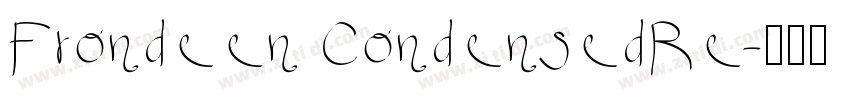 Frondeen CondensedRe字体转换